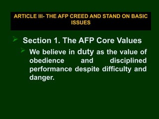 I am sharing 'AFP-CORE-VALUES' with you.ppt