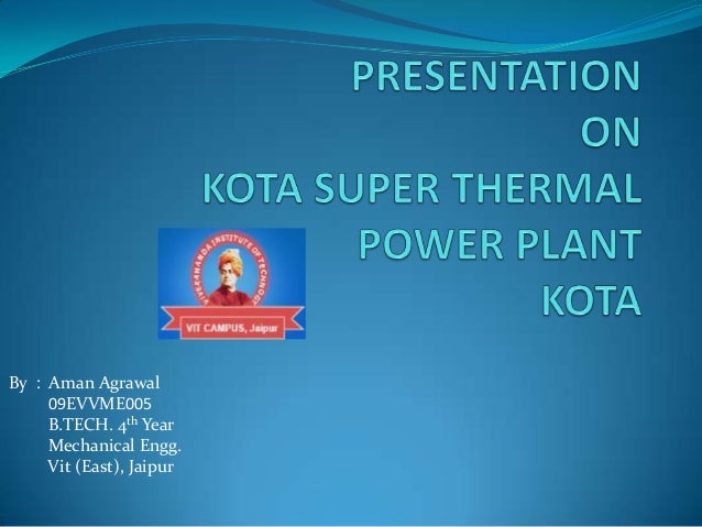 kota super thermal power station training ppt