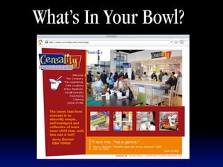 What’s In Your Bowl?
 