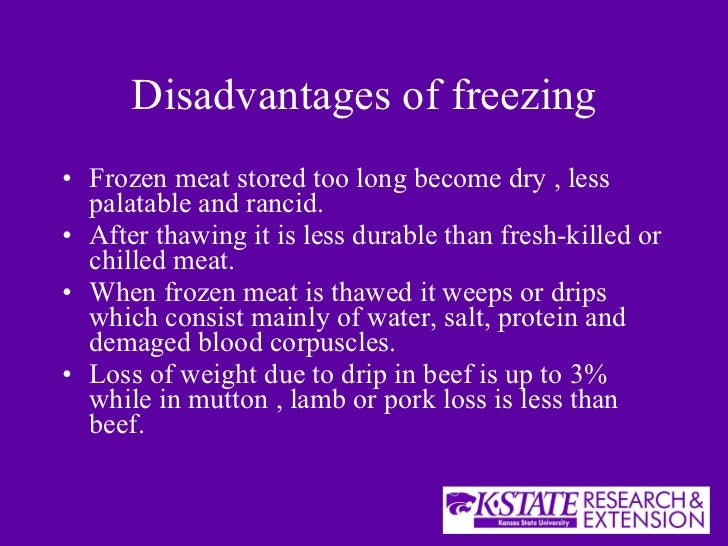 Ksu Meat Preservation