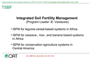 Implementing the New Strategic Directions: Medium Term Plan 2010-2012