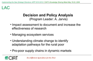 Implementing the New Strategic Directions: Medium Term Plan 2010-2012