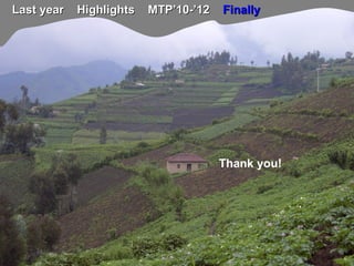 TSBF Institute of CIAT: ISFM-based crop production