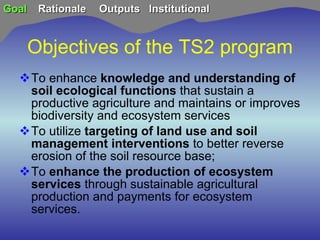 TSBF Institute of CIAT: Sustainable Land Management for Eco-efficient Agriculture in the Tropics