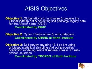 A Digitally Integrated Africa Soil Information Service (AfSIS)