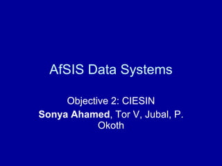 A Digitally Integrated Africa Soil Information Service (AfSIS)