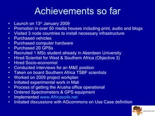 A Digitally Integrated Africa Soil Information Service (AfSIS)