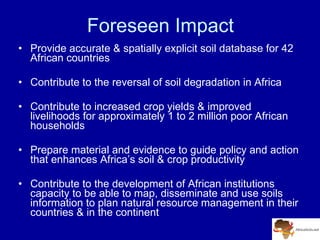 A Digitally Integrated Africa Soil Information Service (AfSIS)