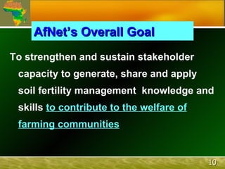 The African Network for Soil Biology and Fertility (AfNet)