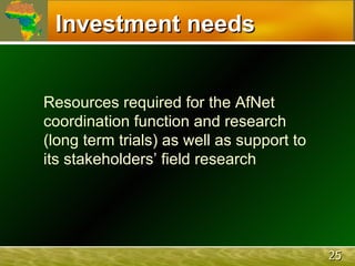 The African Network for Soil Biology and Fertility (AfNet)