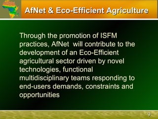 The African Network for Soil Biology and Fertility (AfNet)