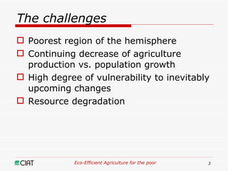 Eco-Efficient Agriculture & Central America