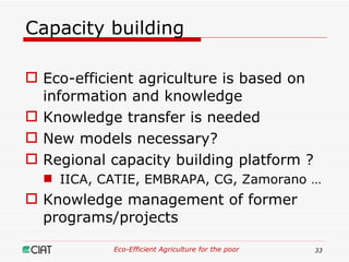 Eco-Efficient Agriculture & Central America