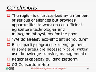 Eco-Efficient Agriculture & Central America