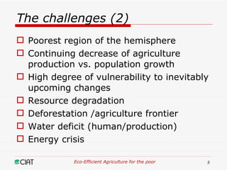 Eco-Efficient Agriculture & Central America