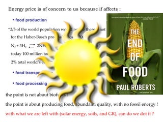 Keeping a Seed of Solutions when Energy and Climate become Unpredictable