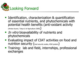 AgroSalud Nutrition Research in Latin America and the Caribbean