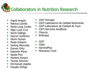 AgroSalud Nutrition Research in Latin America and the Caribbean