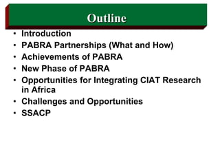 Integrating CIAT Research in Africa