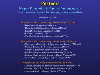 Helping Farmers Help Themselves: CIAT’s contribution to cassava production in Asia