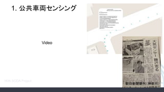 1. 公共車両センシング
With SODA Project
朝日新聞朝刊（神奈川）
Video
 