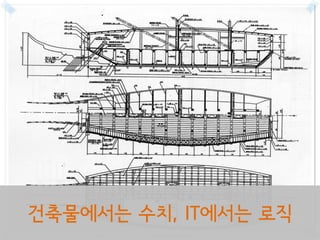 건축물에서는 수치, IT에서는 로직
 