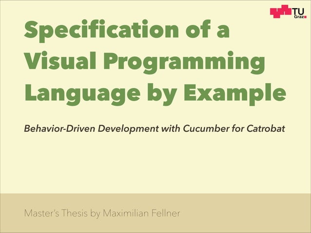 Specification of a Visual Programming Language by Example | PPT
