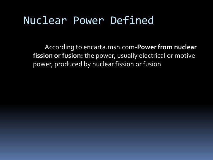 Nuclear energy thesis