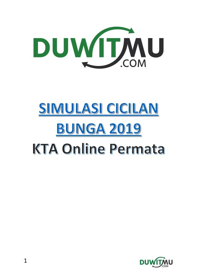 Kta Permata 2019 Simulasi Angsuran Bunga Duwitmu Com