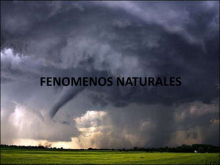 FENOMENOS NATURALES
 