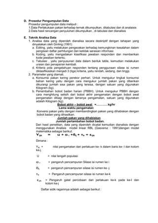 Rancangan Penyuluhan Penggunaan Silase Isi Rumen Kulit Buah Kakao ...