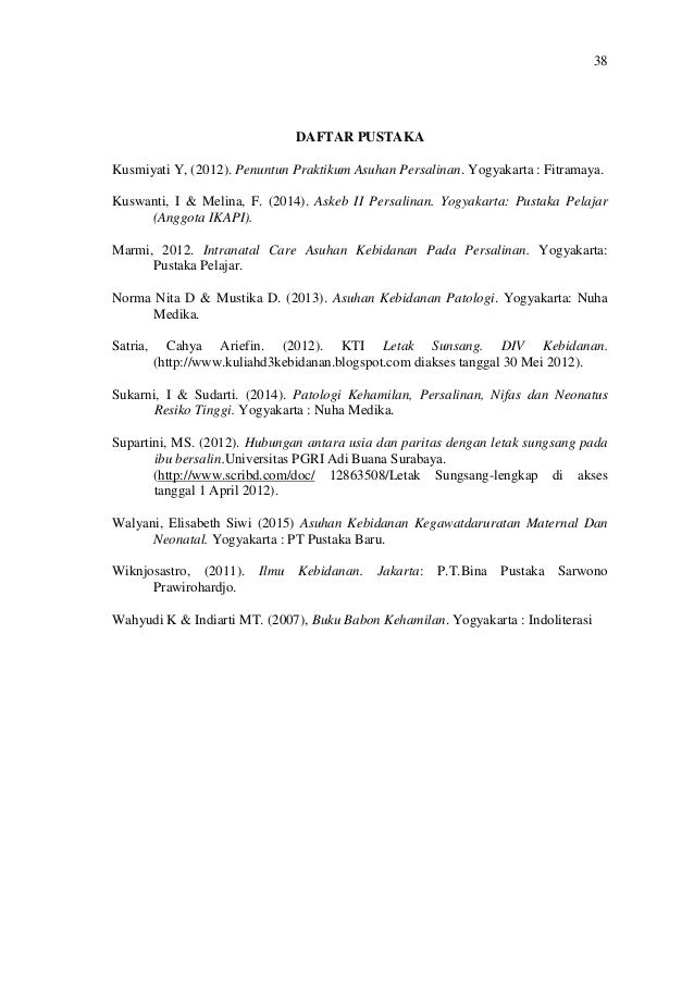 IDENTIFIKASI FAKTOR RISIKO PENYEBAB LETAK SUNGSANG PADA 