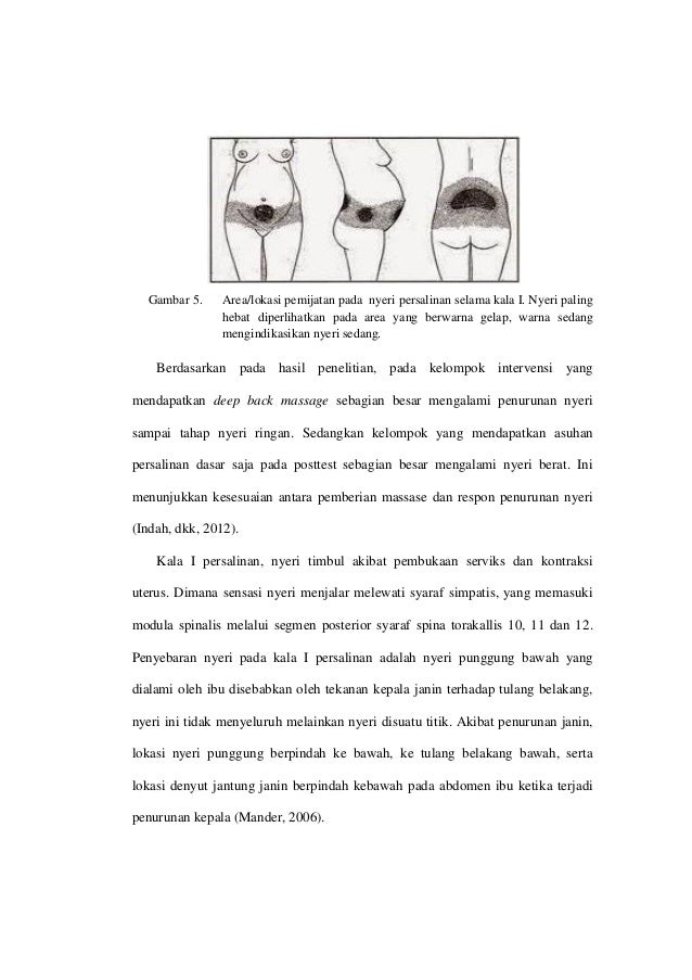 PENGARUH DEEP BACK MASSAGE TERHADAP PENURUNAN NYERI 