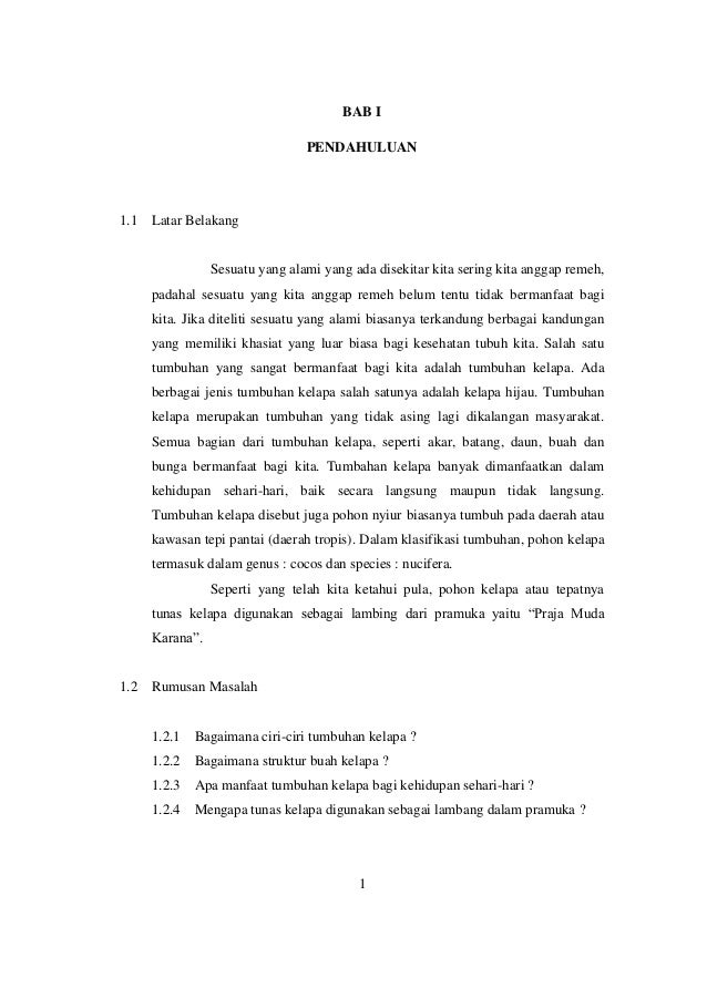 Kti Pohon Kelapa Serbaguna