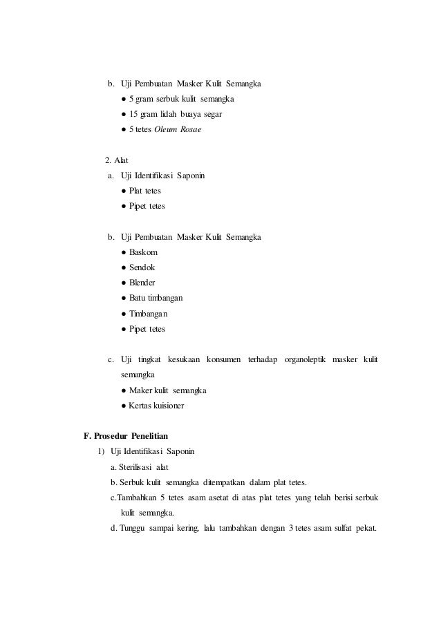 Karya Tulis Kulit Semangka Anti Flek Hitam