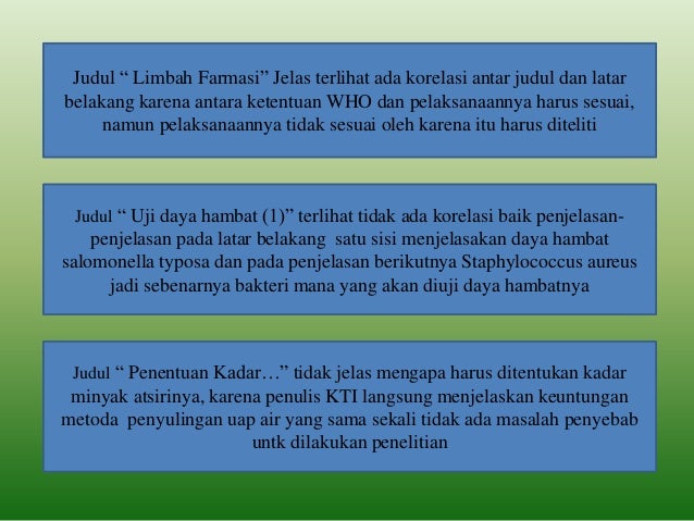Contoh Proposal Kti D3 Farmasi Pdf Berbagi Contoh Proposal