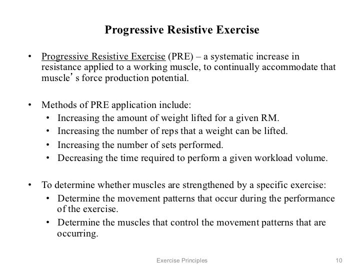 EXERCISE PRINCIPLES