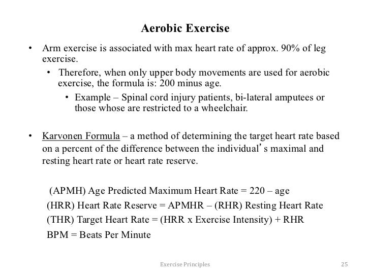 Principles Of Aerobic Exercise Slideshare Principles Of Aerobic Exercise Slideshare