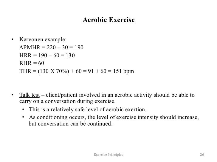 EXERCISE PRINCIPLES