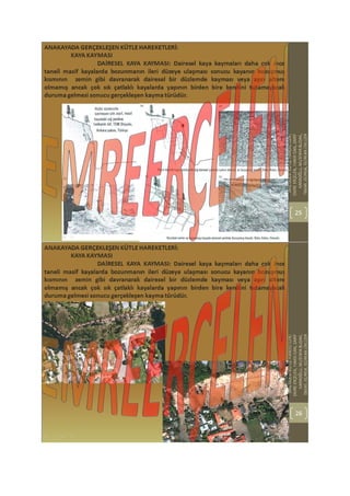 Kütle hareketleri heyelanlar