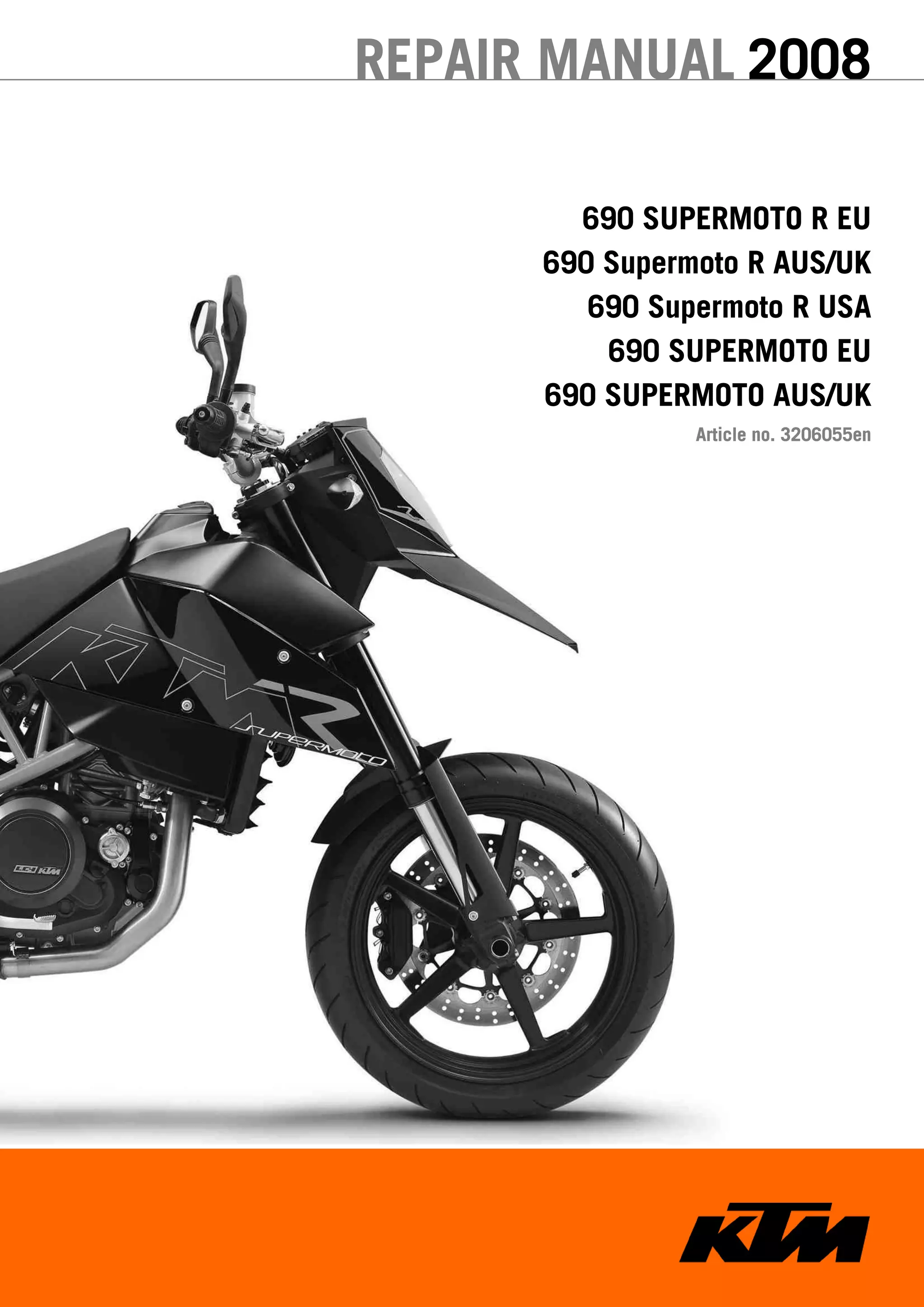 2014 KTM690SMC-R サービスマニュアル 英語版 Ktm 690 supermoto SM Repair manual | PDF
