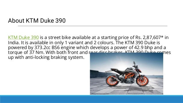Ktm duke 390