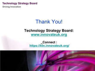 Scottish KTN activitiesBiosciences KTN is Head Quartered in Scotland at RoslinBioCentre, Roslin, Midlothian.  9 of the 16 (56%) staff positions in the KTN are based in Scotland.  Biosciences KTN activity in Scotland in the Animal sector (in which Scottish academia is a world leader) is co-financed by two existing Scottish grants.HealthTech and Medicines KTN has established an office at RoslinBiocentre that houses three core staff and offers hot-desking space.  The KTN has strategic links to BIA Scotland and ABPI Scotland through additional office sharing in central Edinburgh and is well connected to other relevant networks in Scotland such as Nexxus, ISPE Scotland, Scottish Stem Cell Network. There are strong link with Scottish network for medical technologies through new company Medilink Scotland, plus prior links with Targeting Innovation and Scottish Enterprise