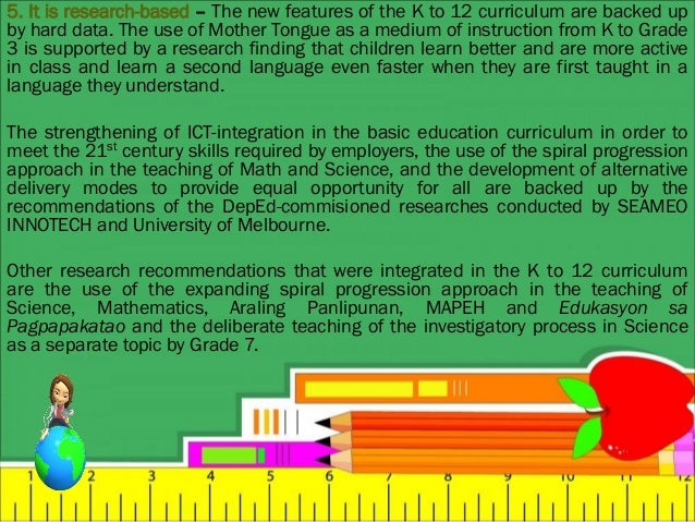 K To 12 Basic Education Curriculum