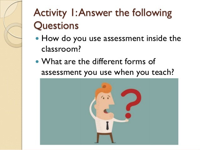 Using essay type questions for classroom assessment
