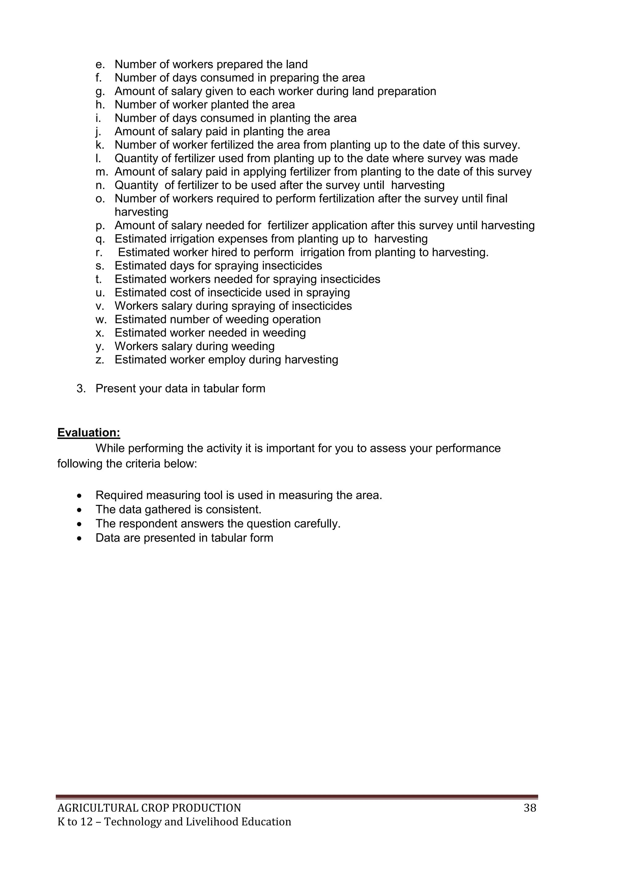 K to 12 Crop Production Learning Modules | PDF