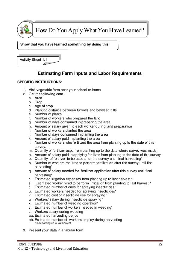 K To 12 Horticulture Learning Module