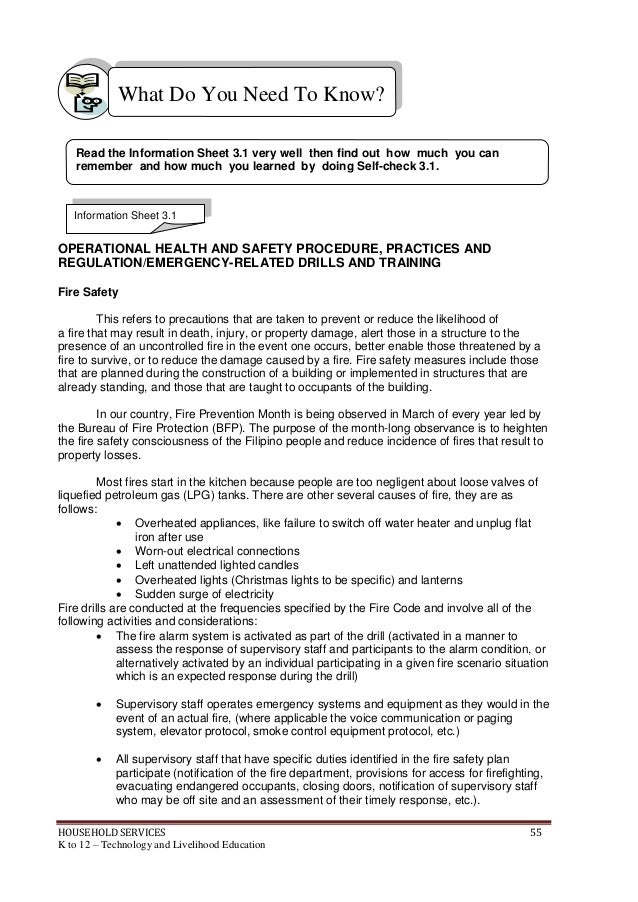 K To 12 Household Services Learning Module