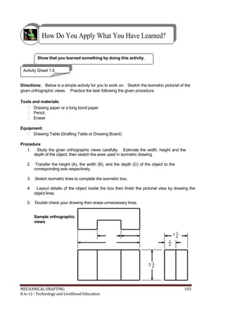How Do You Apply What You Have Learned?
Show that you learned something by doing this activity.
Activity Sheet 1.5
Directi...