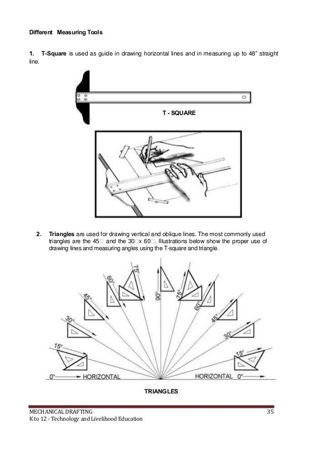 Drawing Various Types Of Lines Using In Instrumentation Field : K to mechanical drafting learning module